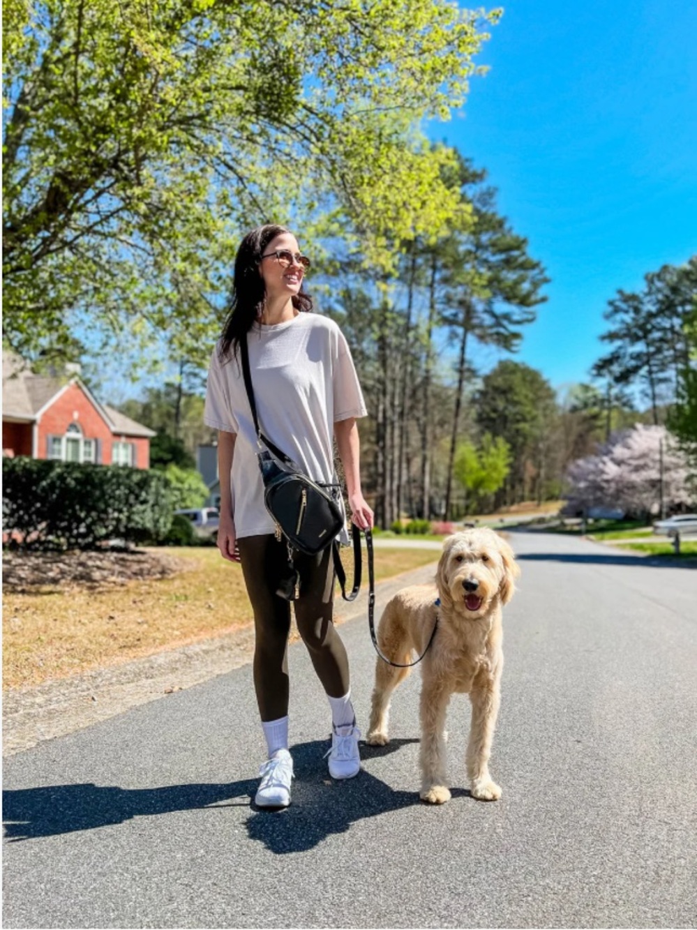 Bahati Soho Dog Walking Bag in Black